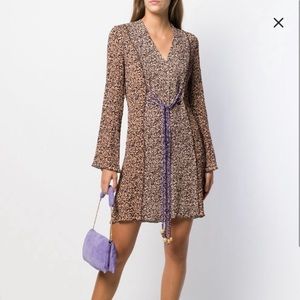 NWT NANUSHKA SUKI ANIMAL PATCHWORK MINI DRESS